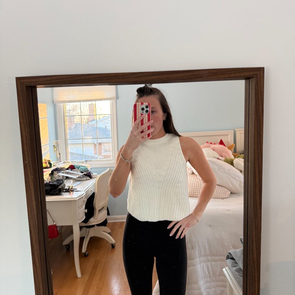 525 Ivory Sweater Tank - Picture 2 of 5